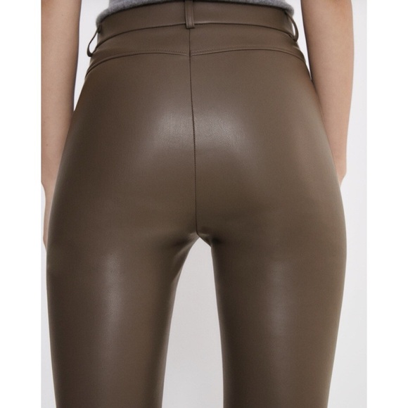 Zara Faux Leather Leggings - Picture 4 of 6